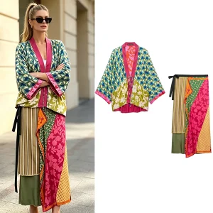 Women Casual Lace Patchwork Suit